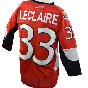 Ottawa Senators LECLAIRE #33 Youth Official Jersey Shirt Sz L/XL NHL CCM Reebok